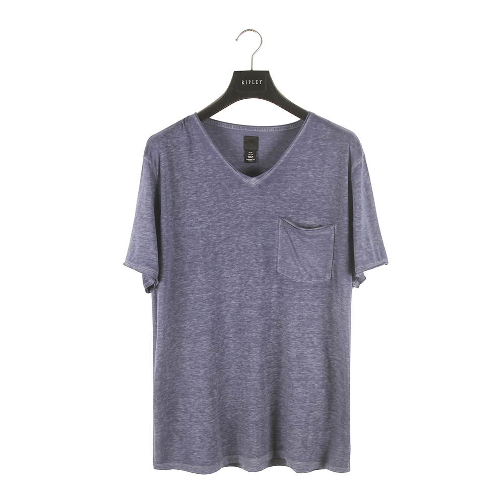 H& M ,, Men's Garments DYE V Neck Pocket Casual Tee in Stock 