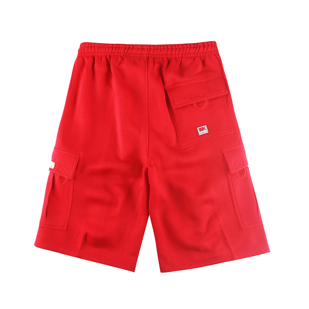 Stcokpapa Apparel Stock 2024 New Summer Men's Solid Color Fashion Shorts Brush Knit Cargo Shorts