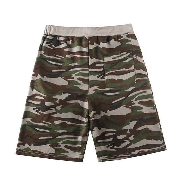 Men's Camo Print Terry Shorts Inventory 