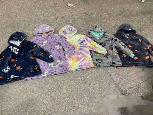 Kids Bonded Coral Fleece Sharpa Lounge Wear Stocklots Sleepwear for Boys