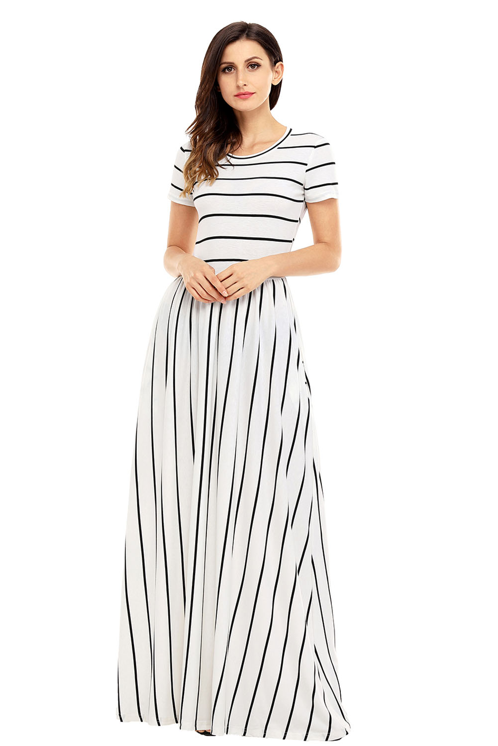 Ladies Maxi Striped dress (4)