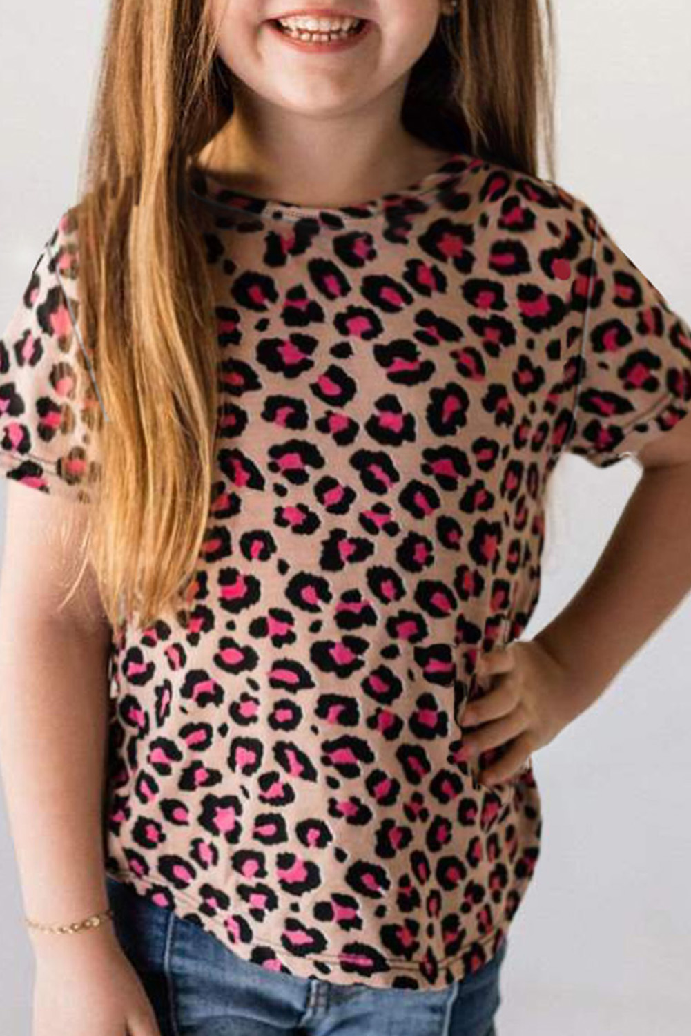 Girls Leopard Print Tees