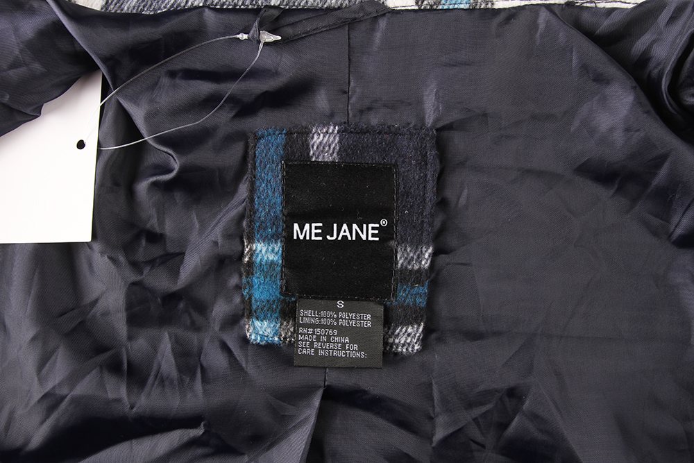 Ladies very high quality Longline plaid coats (5)