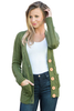 2 Stockpapa Color big button sweater cardigans