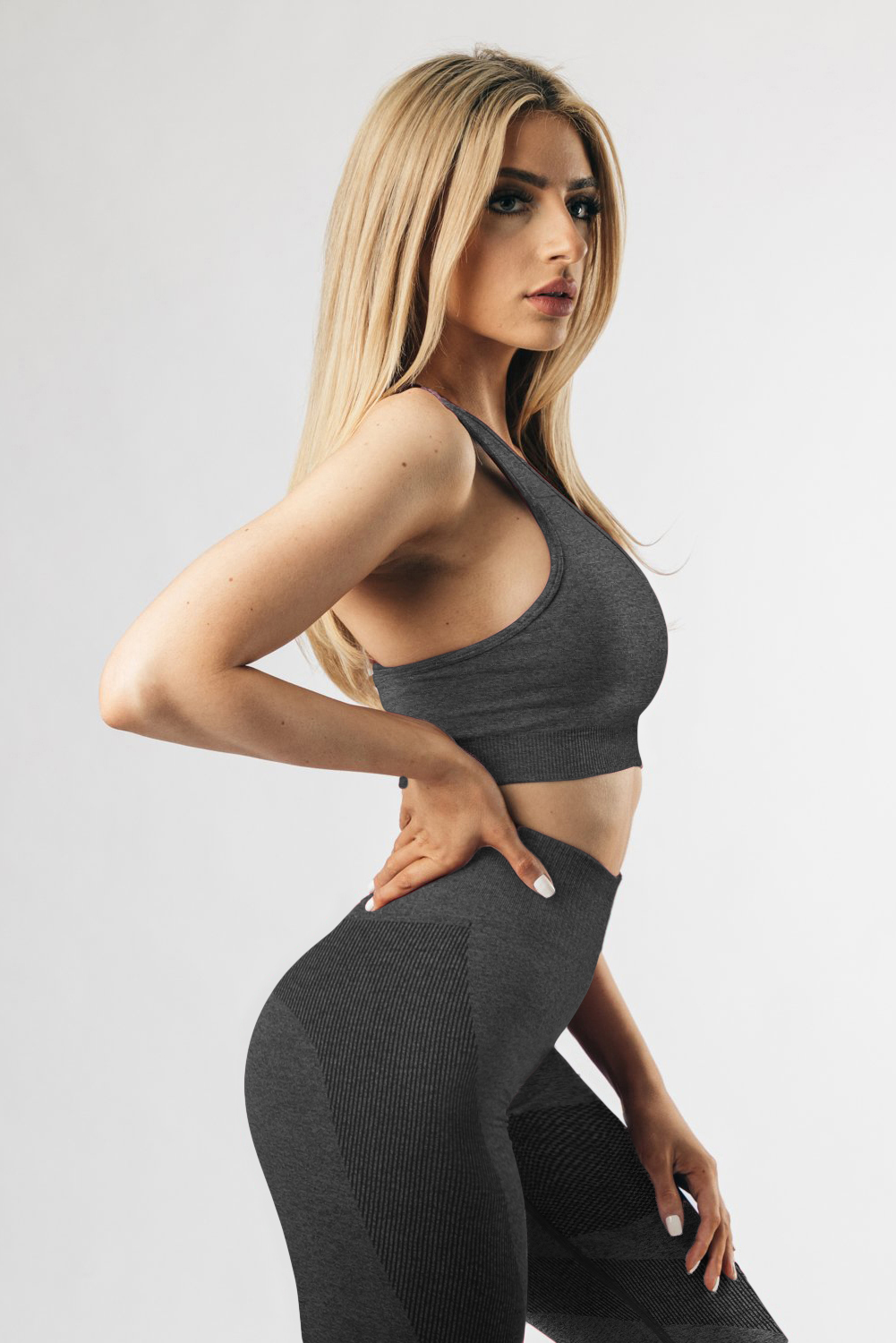 Stockpapa Criss Cross Bra and High Waist Leggings Sports Wear