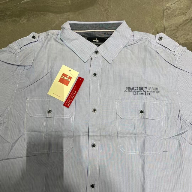  Stockpapa Men's Regular & Plus Size S/L Casual Shirts