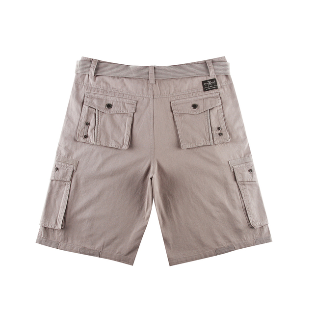 Stockpapa Wholesale Garmets Wash Men's Belted Cargo Shorts 