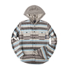 Men\'s Knit Hoodie Striped Casual Shirts in Stock 