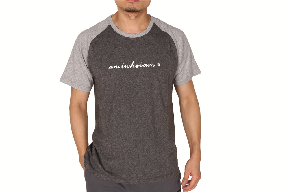 Men's Color-blocket Cotton Tee