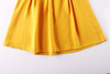 High Fashion 100% Cotton Summer Casual Formal Dresses for Women No Sleeves Long Orange Elegant Dress