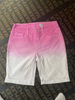 Closed Out Stock Ladies Two-one Color Stretch Shorts 