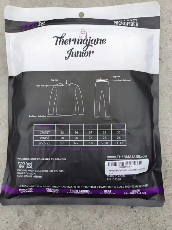 Men's , Ladies & Junior Ladies Thermal Sets