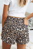 Stcokpapa Stock Garment Cheap Ladies Print Drawstring Casual Elastic Waist Pocketed Shorts