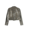 Stockpapa garments wash Ladies Leather Moto jacket