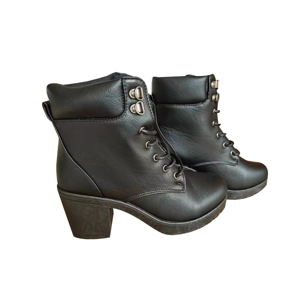 Ladies Mid Heel Ankle Boot