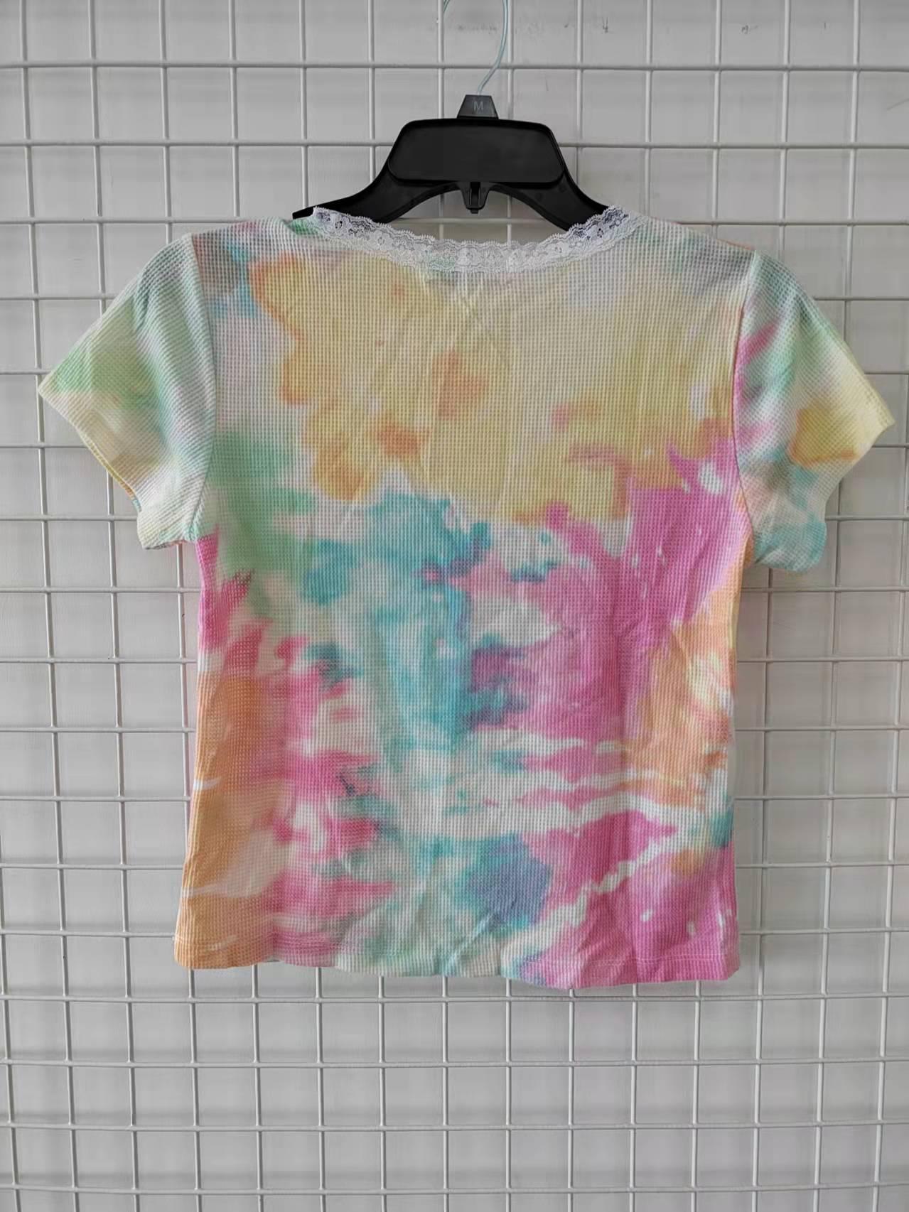 Ladies Nice Tdy Dye Tee Summer Fashion Tee