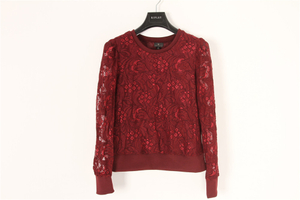 Readymade Ladies Pullover Long Sleeve Lace Top 