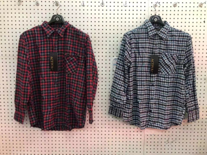 Men's 2 Color Plaid Shirts in Stock