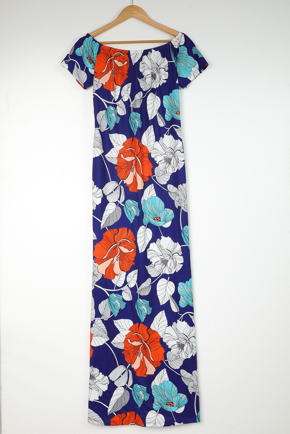  Plus Size Maxi Print Dress