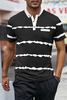 Stockpapa Striped Buttoned Men's Cool polo shirts