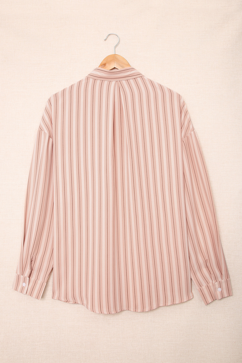 Striped Buttons Closure Long Sleeve Shirt (5)